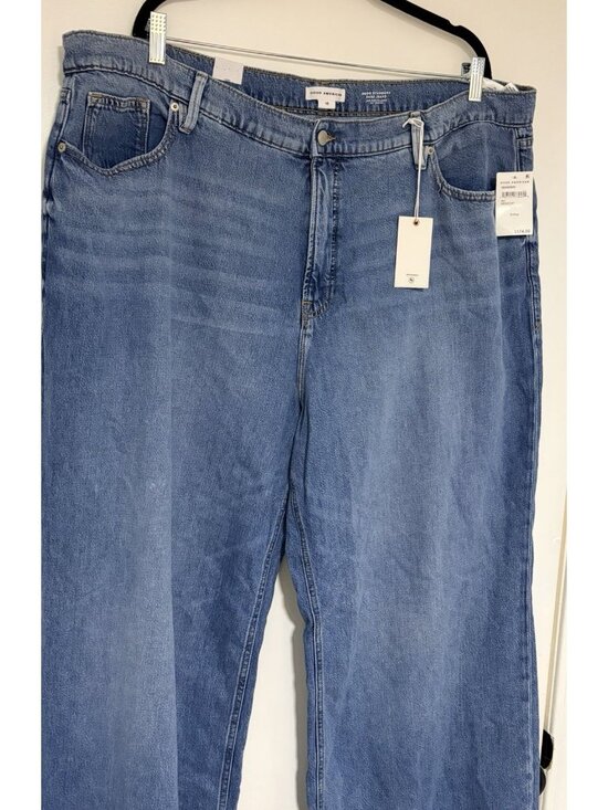 Good American Women’s Good Standard Ease Mid Rise Relaxed Leg Jeans NWT Sz 16 - Picture 3 of 12